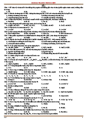 4 Đề thi thử học kỳ II môn Hóa học Lớp 12 - Năm học 2018-2019